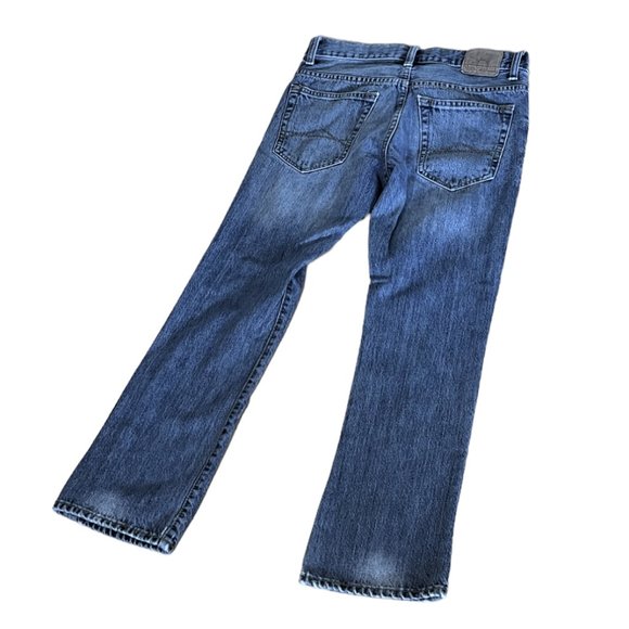 Vintage Women's Aeropostale 100% Cotton Blue Denim Slim Boot Cut Jeans, Sz 27/28 - Picture 7 of 9